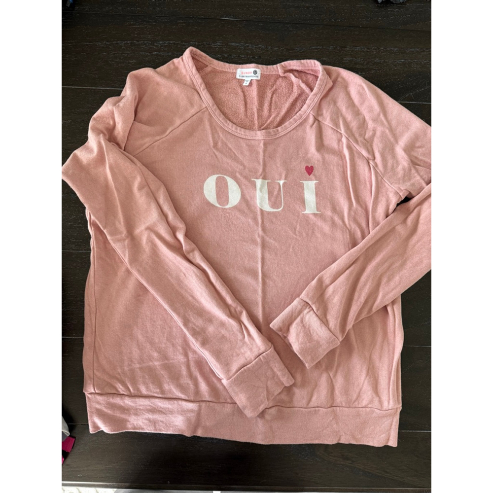 Women's Qui Anthropologie Sundry Sweatshirt Size S Pink size 2